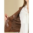 thumbnail image 6 of Unique Bargains Women's Retro Vest Button Front Sleeveless PU Faux Leather Vest, 6 of 6