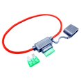 thumbnail image 2 of Clearance! Car Auto 10A 15A 20A 30A Medium Size Standard Type Holder Car Box Modified Car Seat Insurance Insert Base with Pure Copper Wire Length 30CM Car Electronics,P, 2 of 9