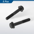 thumbnail image 3 of Uxcell 5pcs M8-1.25 x 50mm Flange Hex Head Bolt Partial Thread Metric DIN 6921 Carbon Steel Black Oxide Plated Flanged Hexagon Screws, Black, 3 of 6