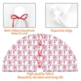 thumbnail image 7 of Cauagu 30" Christmas Tree Skirt Flamingo On Checkered Pattern Christmas Tree Decorations Tree Mat for Xmas Decorations Occasion Holiday Home Decor -30", 7 of 7