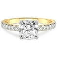 thumbnail image 3 of 3 Carat IGI Certified Radiant Shape Lab Grown Diamond Engagement Ring | 14K Yellow Gold | Serena Eternity Lab Diamond Ring | FG-VS1-VS2 Quality Friendly Diamonds, 3 of 5