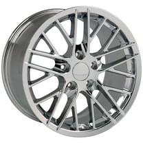 19 inch Rim fits 05-13 Chevy Corvette (Rear) C6 ZR1 Style Chrome Aluminum Wheel