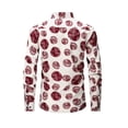 thumbnail image 5 of Zysthvn Long Sleeve Summer Shirt Men Vacation Casual Mens Tees Stretch Turn Down Collar Button Printed Lightweight Tops, 5 of 5