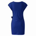 thumbnail image 5 of Dresses for Women 2025 Elegant Classy, Formal Dresses for Women,Summer Women's Casual Sleeveless Lace-Up Round Neck Solid Color Fashion Dress Comfortable Lightweight Breathable Flowy, 5 of 7