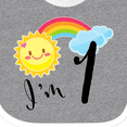 thumbnail image 4 of Inktastic I'm 1- First Birthday Sun Rainbow Boys or Girls Baby Bib, 4 of 4