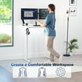 thumbnail image 2 of VIVO Electric 43” x 24” Stand Up Desk, White Table Top, White Frame, 2 of 6