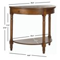 thumbnail image 3 of SAFAVIEH Randell Nautical Rustic Demilune Console, Medium Brown, 3 of 5