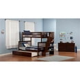 thumbnail image 3 of Leo & Lacey Twin Over Full Staircase Trundle Bunk Bed, 3 of 4