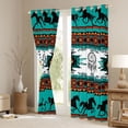 jejeloiu Boho Bohemain Print Curtains Pack of 2 (42x84 Each),Western ...