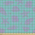 thumbnail image 2 of Ambesonne Nautical Fabric by the Yard Upholstery, Seashells in Pastel Tones, 5 Yards, Pale Lilac Seafoam, 2 of 5