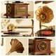 thumbnail image 4 of Tocadiscos de madera de estilo vintage con Bluetooth, USB, AUX, radio FM y altavoces incorporados (109HJ-1), 4 of 5
