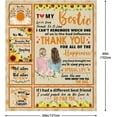 thumbnail image 2 of Best Friend Blanket, Friendship Gifts for Women Friends, Best Friend Birthday Gifts for Women, Bestie Gifts for Women, Bestfriend Gifts for Best Friend, BFF Gift for Woman, Throw Blanket 60 x 50 inch, 2 of 6