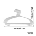 thumbnail image 3 of Extra Thick Non Slip Clothes Hangers Anti Shoulder Bump Wardrobe Hanger with Hooks for Drying Clothes Home Organization 10 Pack, 3 of 7