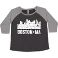 thumbnail image 3 of Inktastic Boston Massachusetts City Skyline with Grunge Women's Plus Size T-Shirt, 3 of 5