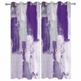 thumbnail image 4 of Outdoor Curtains for Patio Waterproof Purple Gray Block Indoor/Outdoor Curtain Tiebacks Abstract Art Privacy Curtain Sun Blocking Grommet Drapes for Pergolas Gazebo Porch Balcony 2 Panel 54x108 Inch, 4 of 9