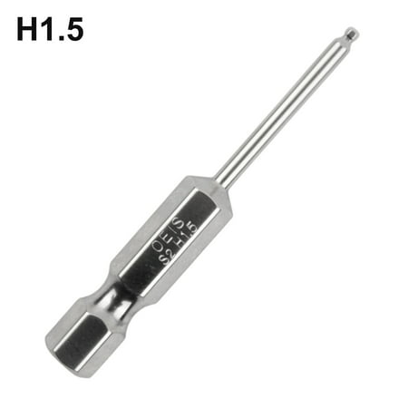 

1pc Ball End Hex Screwdriver Bit Metric Hex Bit 50mm Long Magnetic Driver Bit