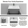 thumbnail image 5 of Sink Base Bathroom Vanity Ready-to-Assemble Bathroom Cabinet 24" Width in Grey Shaker, 5 of 9