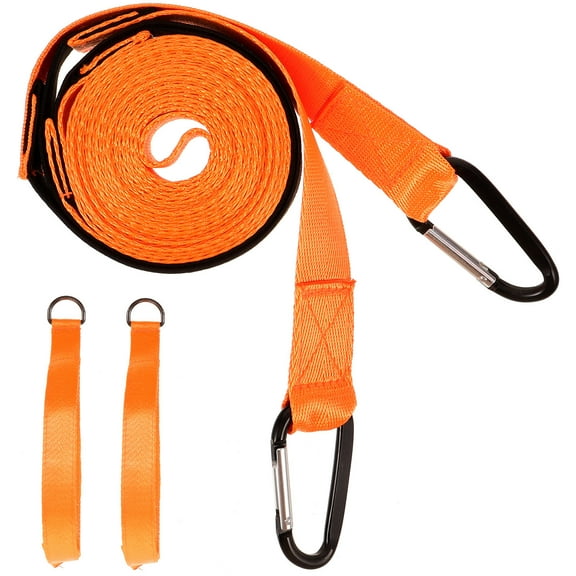 CIMAXIC Ski Straps for Kids Ski Leash Metal Orange Parents Cycling 1 Set