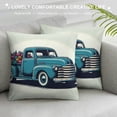 thumbnail image 3 of JRXY Watercolor Floral Truck Throw Pillow Covers, Spring Summer Holiday Cushion Case Decoration for Sofa Couch White, 3 of 5