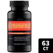 Nugenix Sexual Vitality & Nitric Oxide Booster, Men's Dietary Supplement, 63 Count