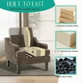 thumbnail image 3 of Modern Accent Chair for Bedroom Upholstered Reading Chair with Side Pockets Comfy Living Room Chairs Living Room Armchair for Office, Apartment (Brown Chenille), 3 of 7