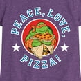 thumbnail image 3 of Teenage Mutant Ninja Turtles - Peace Love Pizza - Toddler & Youth Girls Short Sleeve Tee, 3 of 5