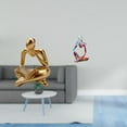 thumbnail image 2 of CoudarTitie Abstract Thinker Resin Statue Decoration for Tabletop Living Room Shelf Office Bookshelf Figurine Ornament Desktop Figure Sculpture Collectible for Bedroom Drawer Shop, 2 of 8
