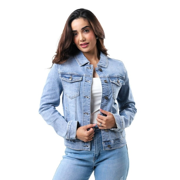 Chaqueta de mezclilla /Juvenil, 4311 (Azul claro) azul M