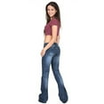 thumbnail image 3 of Powerdelux Womens Low Waist Flared Jeans Bootcut Washed Denim Pants, 3 of 5
