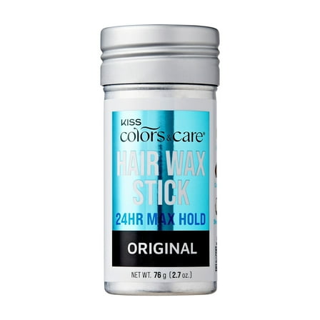 KISS Colors & Care Max Hold Hair Wax Styling Stick for Textured Hair Type, Original Scent, 2.7 oz.