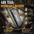 thumbnail image 4 of AMYET EB26 Electric Bike for Adults, Peak 1500W 48V 15Ah, 26" Fat Tire Ebike, E-Mountain Bicycle, UL2849, 4 of 13