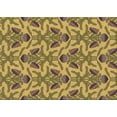 thumbnail image 1 of Ahgly Company Machine Washable Indoor Rectangle Transitional Yellow Area Rugs, 5' x 8', 1 of 7