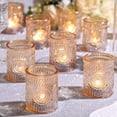 thumbnail image 1 of Portavelas votivos de cristal dorado DEVI Wedding, 24 unidades, 1 of 6
