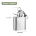 thumbnail image 2 of Unique Bargains 1oz 30ml Flacon en Acier Inoxydable pour le Camping Randonnée Activité de Plein Air, Argent, 2 of 6