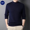 thumbnail image 2 of Suéter de otoño e invierno para hombre, camisa base de color sólido fino para hombre, suéter cálido para jóvenes, suéter para hombre, 2 of 6