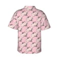 thumbnail image 3 of Vintage Floral Bouquets Flowers Hawaiian Shirts For Men, Summer Short-Sleeve Relaxed-Fit Button-Down Shirts 3x-Large, 3 of 9