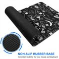 thumbnail image 6 of Long Mouse Pads for Desk,Black Gothic Moon Card Moth Pattern Desk Mats on Top Of Desks, Desk Mouse Pad Extra Large with 3mm Non-Slip Base and Stitched Edge for Gaming,Office,Work,Home 31.5"x15.7", 6 of 6