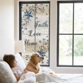 thumbnail image 3 of Vintage Country Window Privacy Film, Blue Rustic Texas Star Vines Wooden Grain Static Cling UV Sun Blocking Tint Film Heat Control Windows Films for Bedroom Bathroom, Window Stickers 23.6"x59", 3 of 8