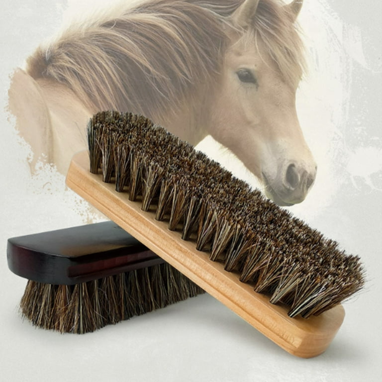 Auto Drive 7380A Horse Hair Interior Cleaning Brush - Leather Black - 6 in
