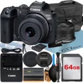 thumbnail image 1 of Canon EOS R7 Appareil Photo Sans Miroir avec Objectif RF-S 18-45mm + Carte Mémoire 64 Go + Étui + Ensemble d'Accessoires ZeeTech, 1 of 8