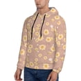 thumbnail image 3 of Pofeuu Cute Bee Print Mens Casual Hooded Collar Drawstring Hoodies Pullover Sweatshirts Casual Long Sleeve Shirts-X-Large, 3 of 7