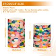 thumbnail image 6 of Yayeee Flameless Candles with Remote Flickering Battery Operated Multi Color Changing, Pink Colorful Circles, 6 of 7