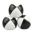 thumbnail image 3 of 3x pelotas de malabarismo suaves juguetes de lanzamiento duraderos 63mm/2,48 ''entrenamiento deportivo para adultos espectáculo cesta de Pascua Blanco negro, 3 of 8