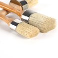 thumbnail image 4 of Paquete de 3 pintura de tiza, muebles de reacabado de madera, pintura pequeña de bricolaje, pincel de pintura con tiza plana y redonda reutilizable para muebles de madera para el hogar, 4 of 5