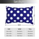 thumbnail image 2 of Balery Navy And White Polka Dot Funda de Cojín Estampada, Regalos para Mujeres, Regalos de Amor para Ella, Regalos para Novia o Esposa, Funda de Almohada-20"x30", 2 of 6