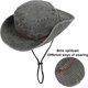 thumbnail image 2 of Sombrero para el sol Hombres Sombrero de safari plegable Anti UV Montañismo al aire libre Sombrero de viaje Gorra de pescador Sombrero de cubo, Verde militar, 2 of 5