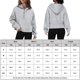 thumbnail image 2 of Sudadera Sudadera recortada para mujer Sudadera con capucha corta de manga larga informal Primavera Otoño Ropa deportiva Ygjytge Gris S para Mujer, 2 of 7