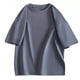 thumbnail image 2 of pstuiky Camisa de manga corta para hombre, Camisa informal holgada de manga corta con solapa de color liso para hombre, estilo oversize, con cuello vuelto y manga corta camisetas de hombre xl, 2 of 7