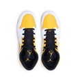 thumbnail image 2 of Jordan Unisex Big Boys’ Grade School 1 Mid Shoes, White/University Gold-Black, 6.5, 2 of 4