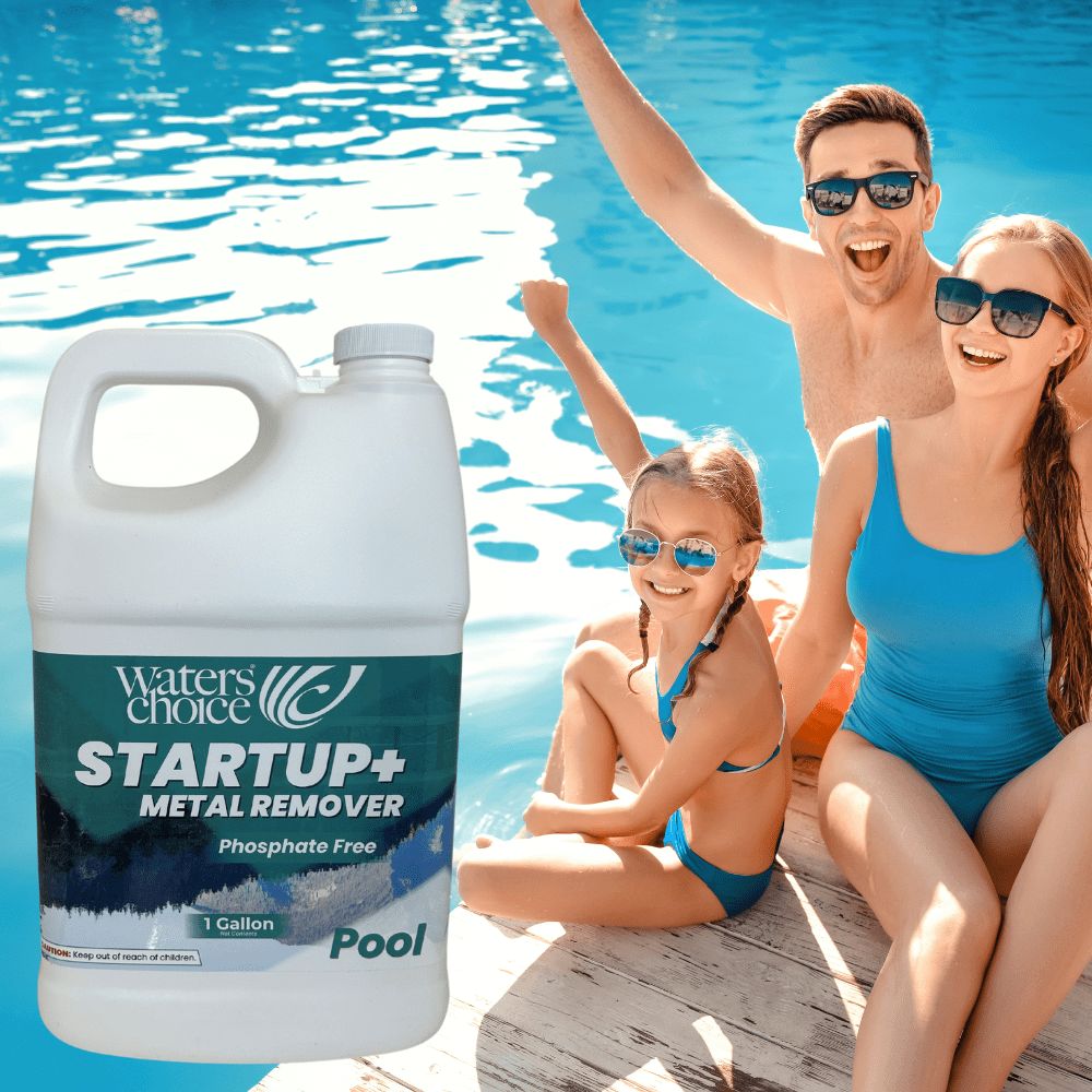 Waters Choice Startup+ Pool Metal Remover, Phosphate-Free, 1 Gallon